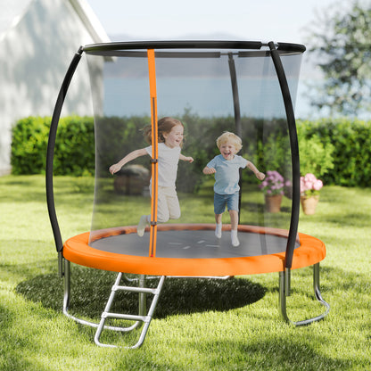 8FT Outdoor Heavy-Duty Recreational Trampoline-Black