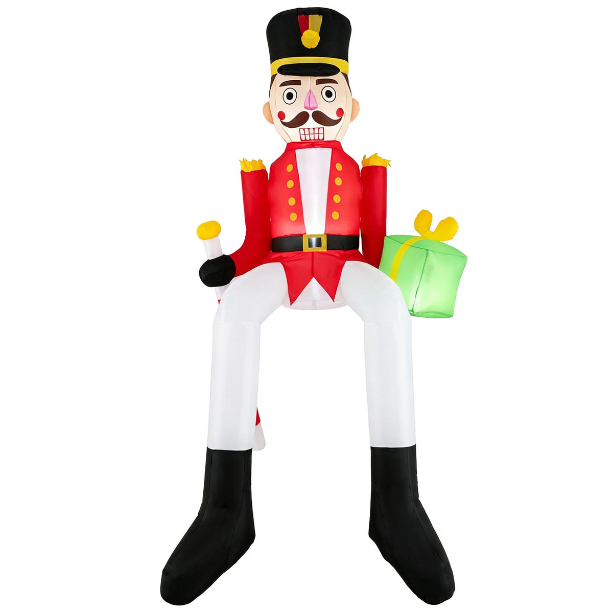 8.7 ft inflatable Christmas nutcracker hanging decoration for holiday decor, by Wilsons Home Store, featuring festive holiday design