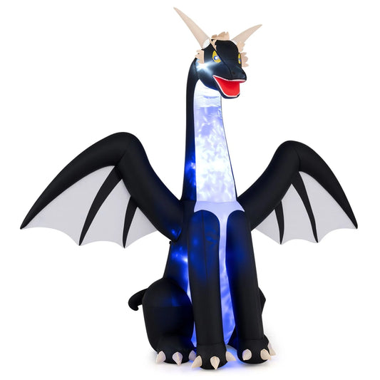 8 FTTall Halloween Inflatables Ice Dragon Outdoor Decoration