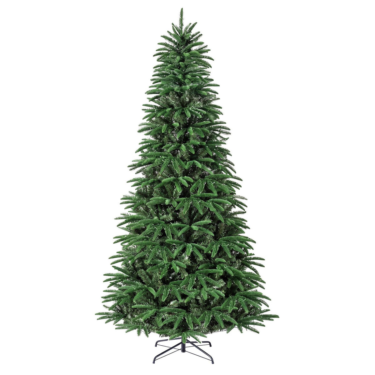 8 FT Pre-Lit Artificial Christmas Tree with 3 Gift Boxes and 1415 Lush Branch Tips