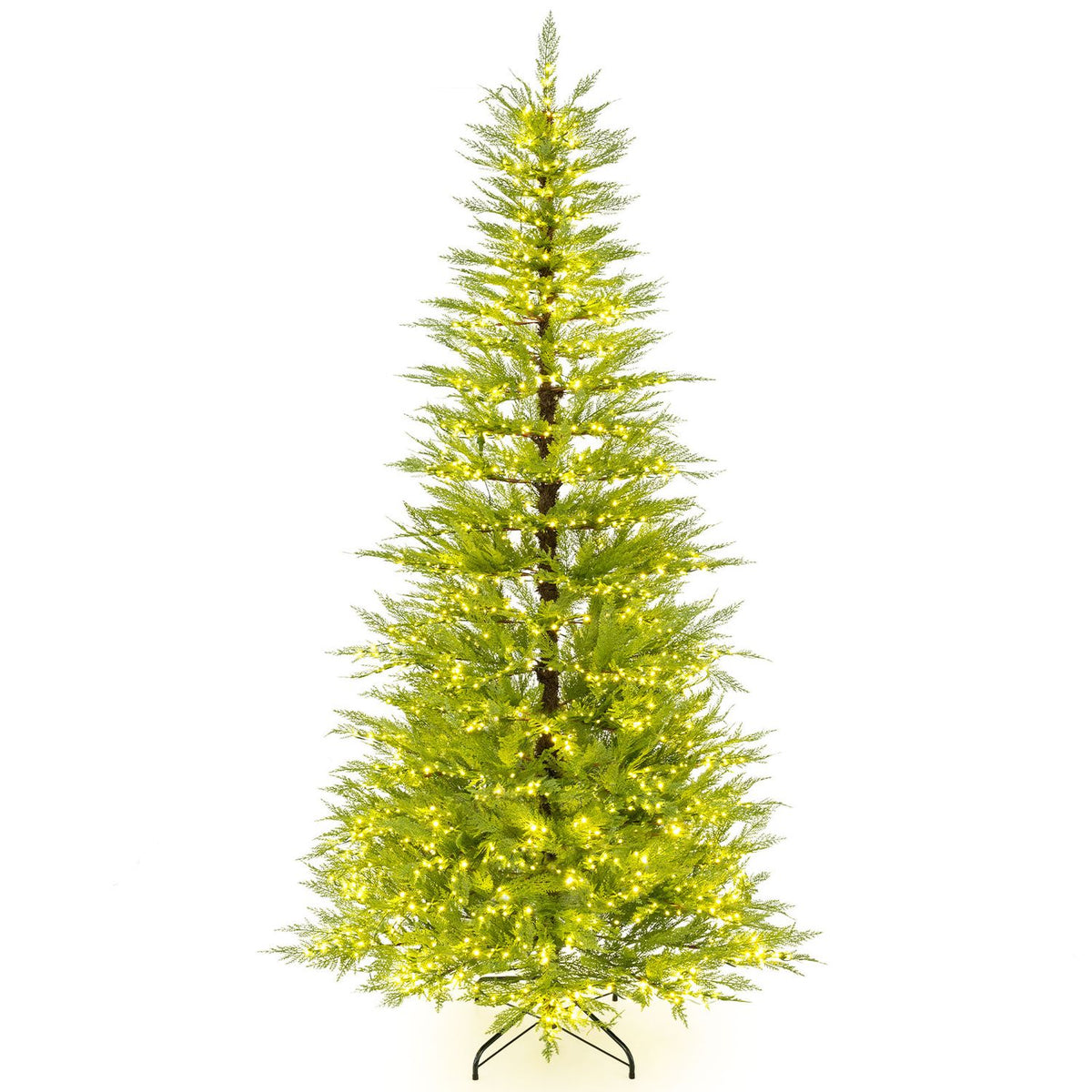 8 FT Pre-Lit Artificial Christmas Tree with 670/890/1180/1520 Warm White Lights