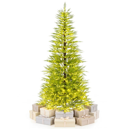 8 FT Pre-Lit Artificial Christmas Tree with 670/890/1180/1520 Warm White Lights