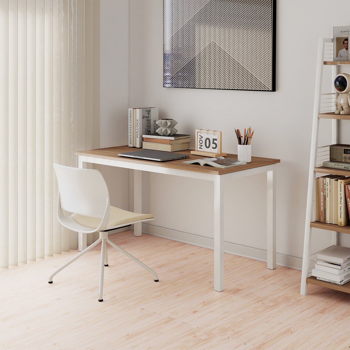 8 Pieces EVA Foam Floor Tiles with Wood Texture