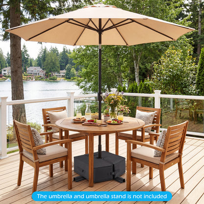 90 LBS Sand-fillable Umbrella Base Weight-Black
