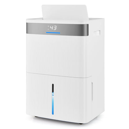 96 Pints Dehumidifier with 24H Timer and 3-Color Indicator-White