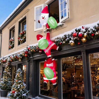 9.2 ft hanging Christmas inflatable decoration by Wilsons Home Store, suitable for indoor and outdoor holiday decor.