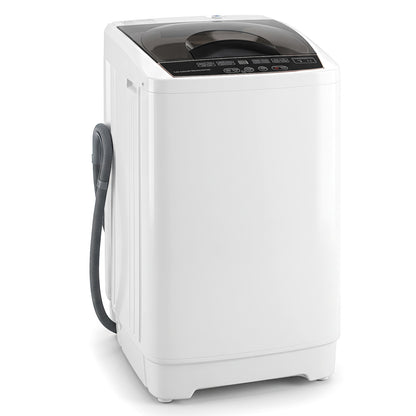 9.93 lbs Full Automatic Washing Machine with 8 Preset Programs-Gray
