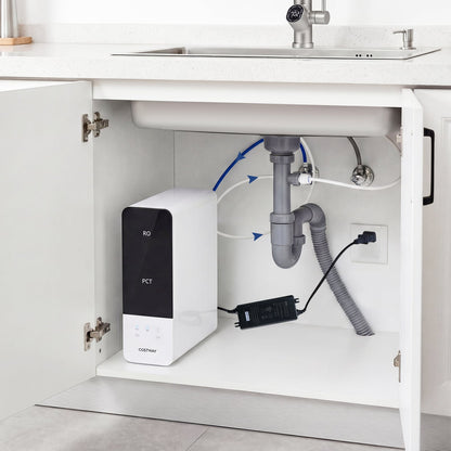 AW-RB05 Alkaline PH+ Reverse Osmosis Water Filter 800 GPD Tankless Under-Sink RO System-Black