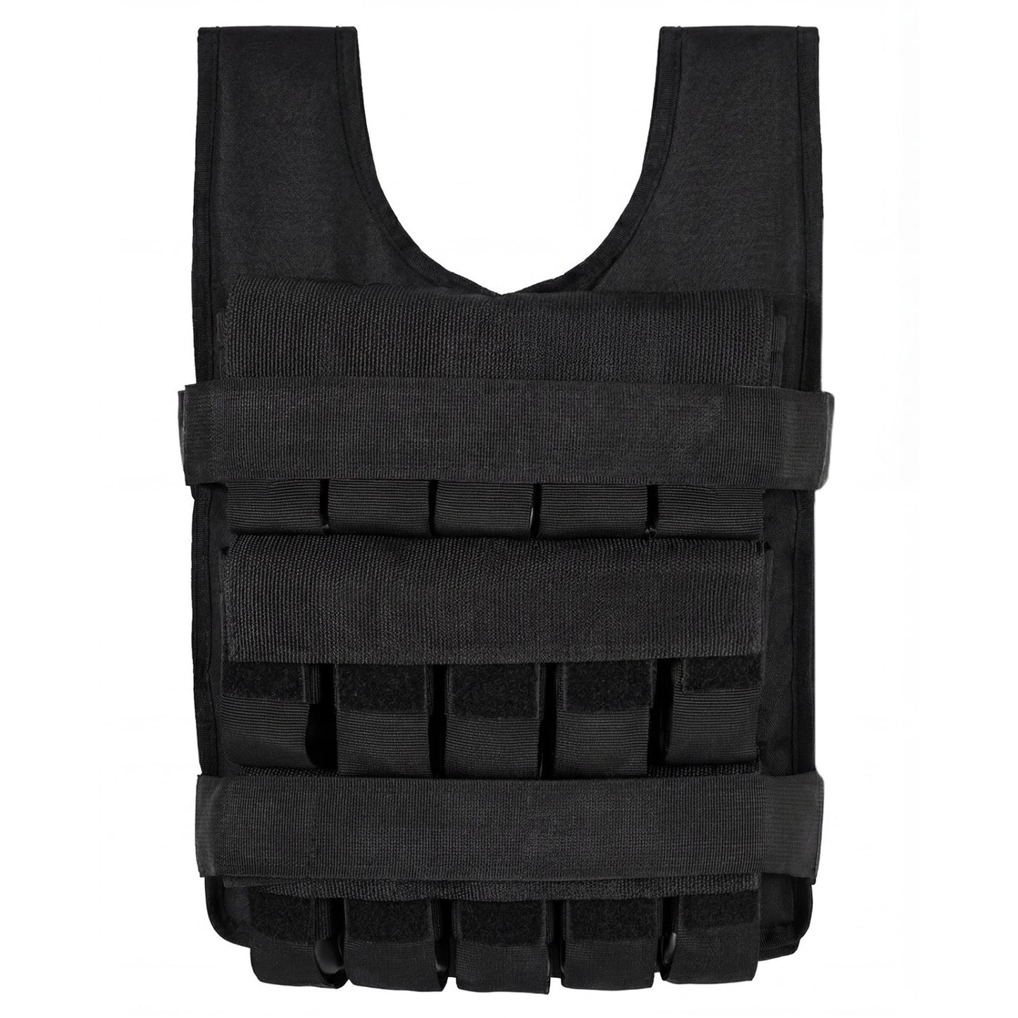 Adjustable Weighted Vest for Men and Women with Removable Iron Weights-Black