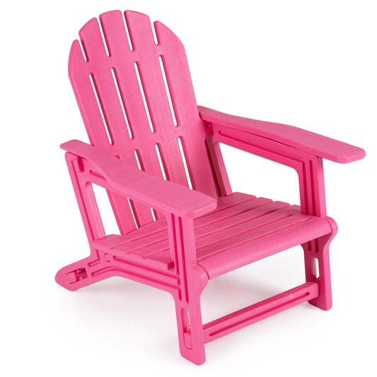 All-Weather Outdoor Kids Patio Seating with Ergonomic Design-Pink