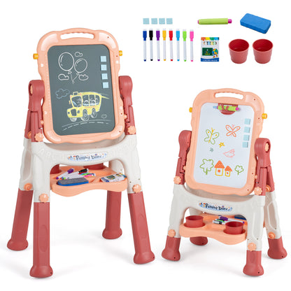 Kids' art easel by Wilsons Home Store, blue adjustable-height art easel for children, perfect for young artists' creative projects.