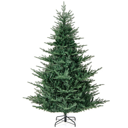 Artificial Christmas Tree with Branch Tips and Warm White LED Lights-6 Feet