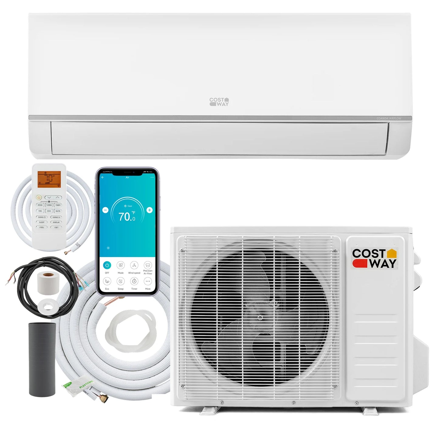 Blast Pro Series 24000 BTU 20 SEER2 208-230V Wifi Enabled Mini Split Air Conditioner and Heater