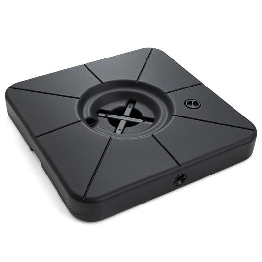 Cantilever Patio Umbrella Base 220 LBS Water and Sand Fillable Weighted Stand-Black