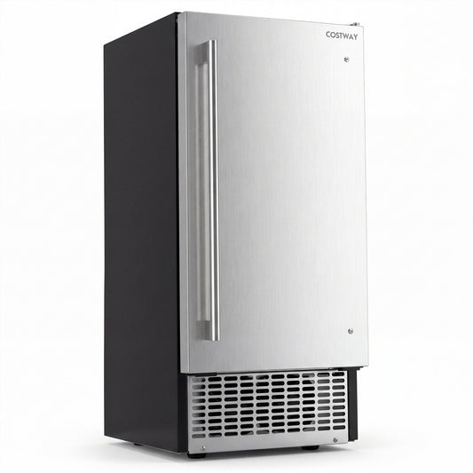 Commercial Ice Maker 110 lbs/24H Undercounter Ice Machine with 25 lbs Storage Capacity
