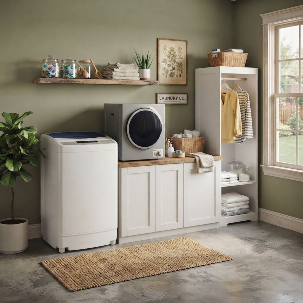 Compact Washing Machine and Clothes Dryer Bundle for Small Spaces