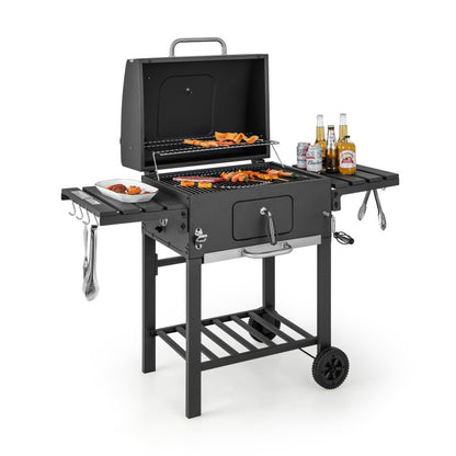 Outdoor BBQ station with waterproof 8x5 ft grill gazebo and charcoal grill, by Direct by Wilsons Home Store