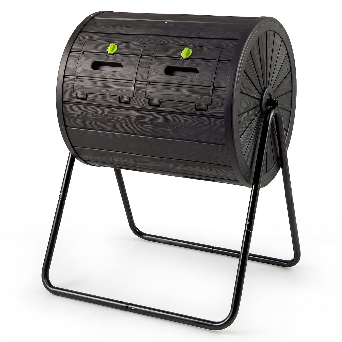 Compost Tumbler 37.5 Gallon Large Outdoor Compost Bin-Black