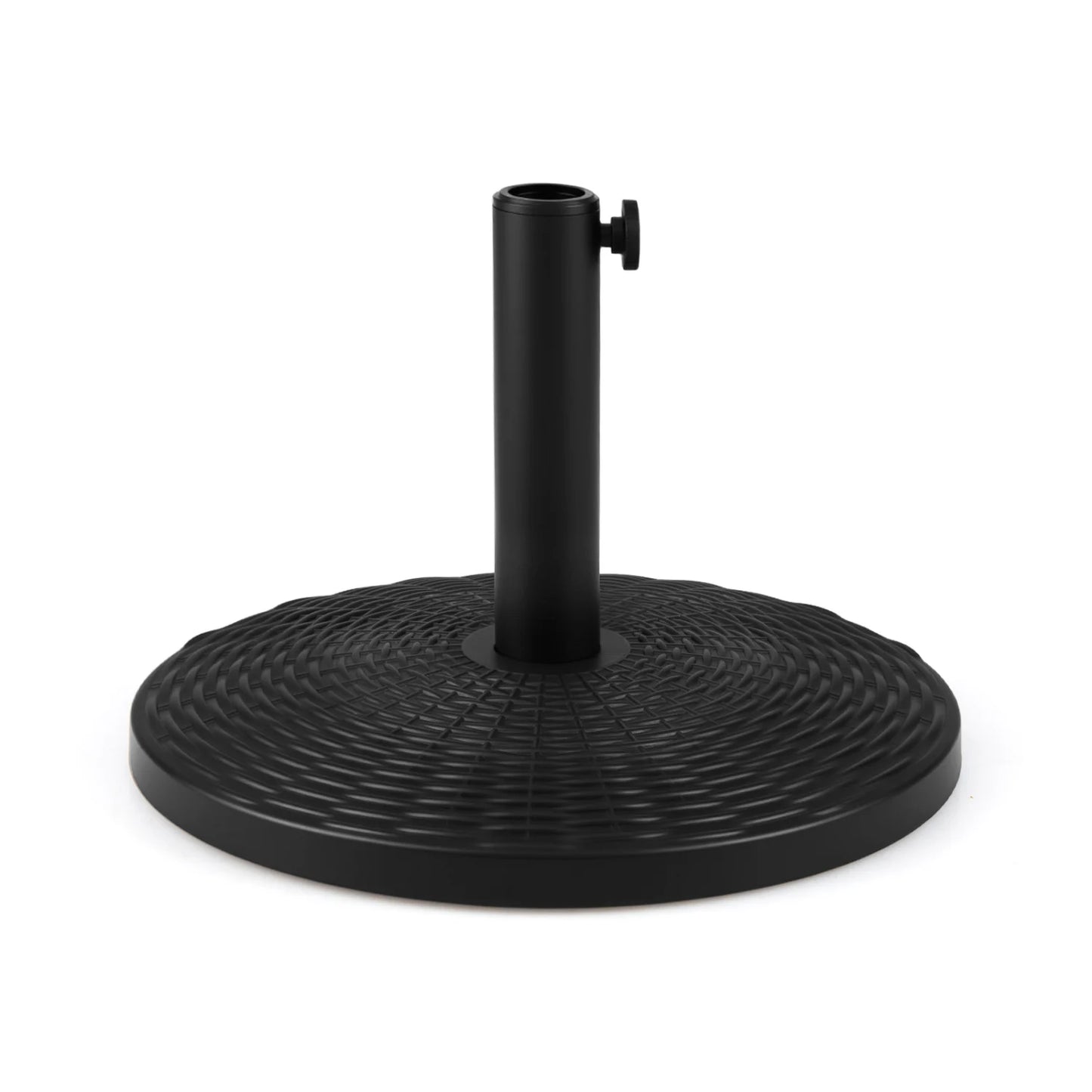 Concrete Patio Umbrella Base with Rattan Pattern for Lawn
