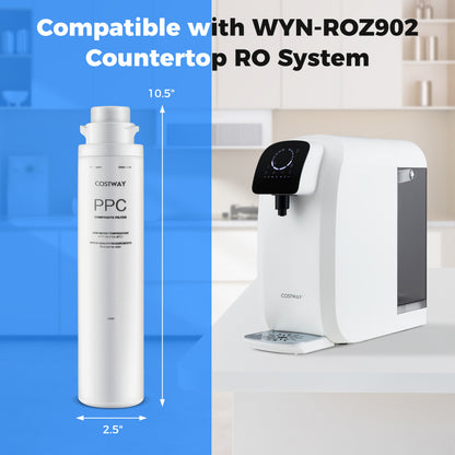 Countertop reverse osmosis water filtration system with replacement filter bundle, compact kitchen water dispenser by Wilsons Home Store