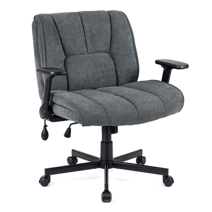 Black Criss Cross home office chair with airbag lumbar support and ergonomic design for comfortable workspace seating.