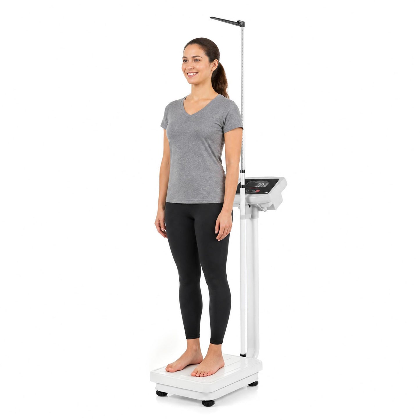 Digital Height and Weight Scale with Height Rod 400 lbs & LED Display