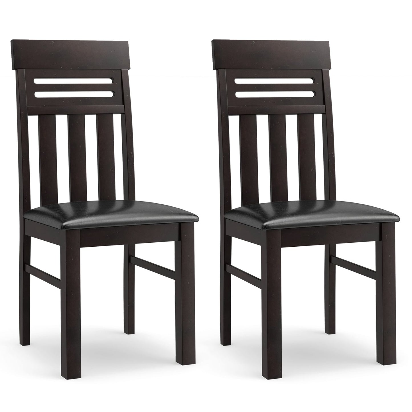Dining Chairs High Back Dining Room Chairs Set of 2-Black