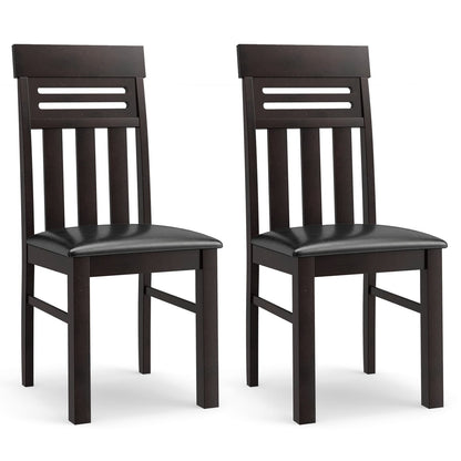 Dining Chairs High Back Dining Room Chairs Set of 2-Black
