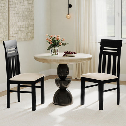 Dining Chairs High Back Dining Room Chairs Set of 2-Black