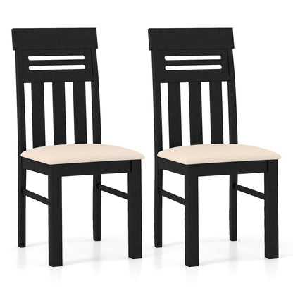 Dining Chairs High Back Dining Room Chairs Set of 2-Black