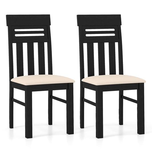 Dining Chairs High Back Dining Room Chairs Set of 2-Black
