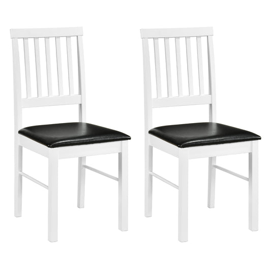 Dining Chairs Set of 2 Modern Mid Century Dining Room Chairs-White