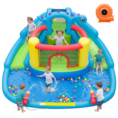 Dinosaur-themed Kids Inflatable Bounce House Inflatable Water Slide Park