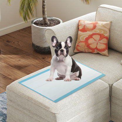 Dog and Puppy Pee Pads 24" x 17" (300 Counts) for Potty Training-Blue