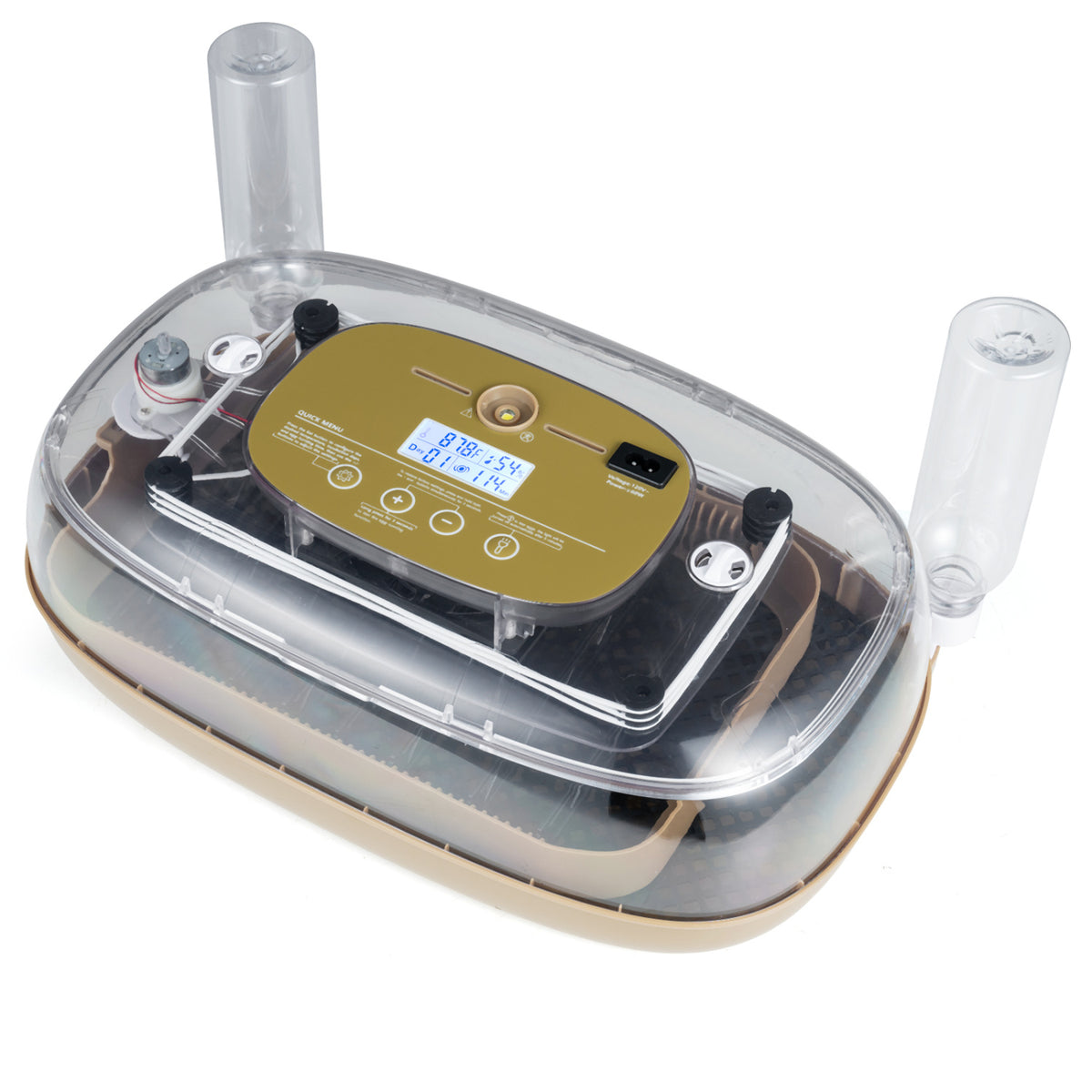 Wilson's Egg Incubator with temperature and humidity control for poultry eggs, designed for efficient hatching.