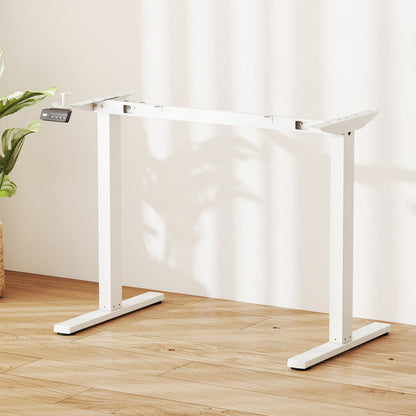 Electric Standing Desk Frame Height Adjustable Computer Desk Base with LED Display-Black