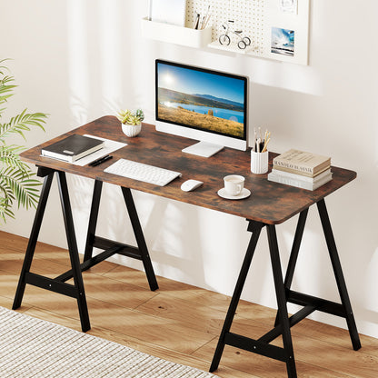 Electric Standing Desk with LED Display and 2 Memory Height Settings-DK