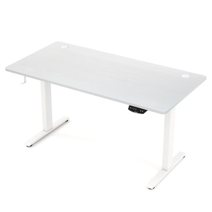 Electric Standing Desk Height Adjustable with 3 Memory Heights White-S