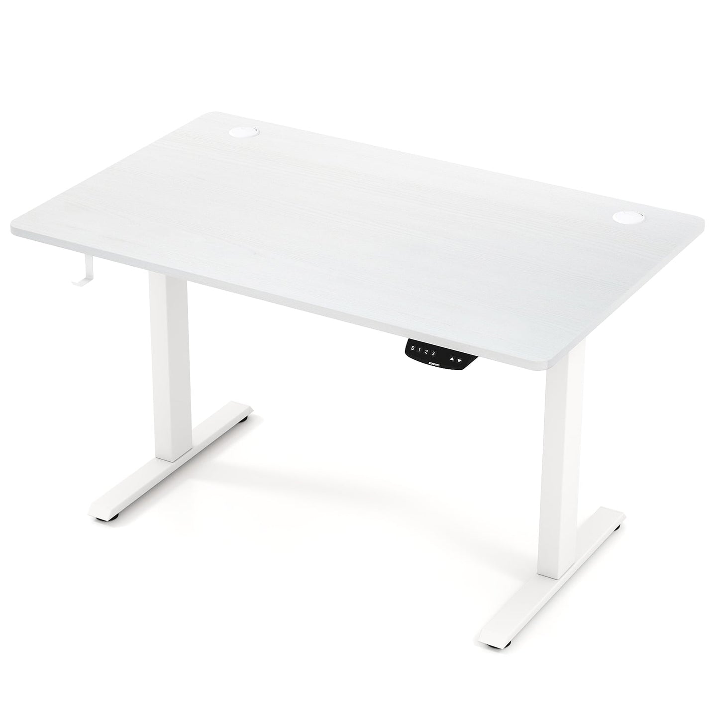 Electric Standing Desk Height Adjustable with 3 Memory Heights White-S