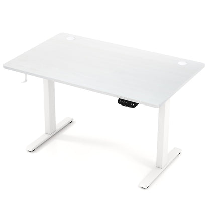 Electric Standing Desk Height Adjustable with 3 Memory Heights White-S