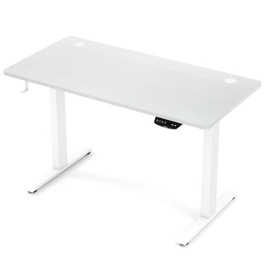 Electric Standing Desk Height Adjustable with 3 Memory Heights White-S