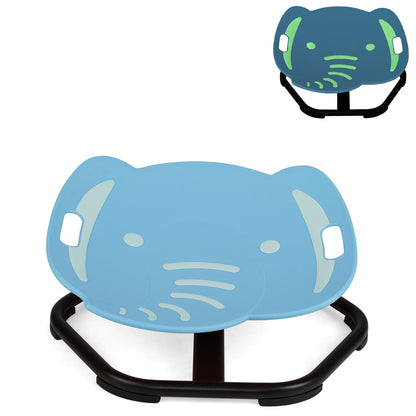 Elephant-Shaped Spinning Chair for Autistic and ADHD Kids-Blue