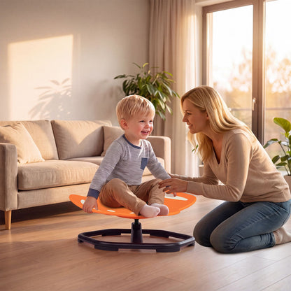 Elephant-Shaped Spinning Chair for Autistic and ADHD Kids-Blue