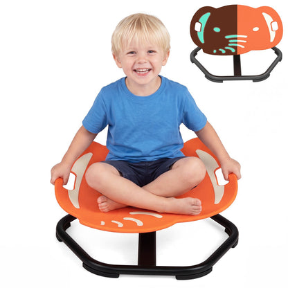 Elephant-Shaped Spinning Chair for Autistic and ADHD Kids-Blue