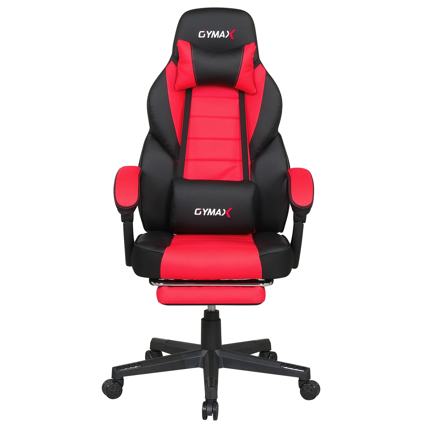 Ergonomic Video Game Chair with Headrest and Reclining Backrest-Grey