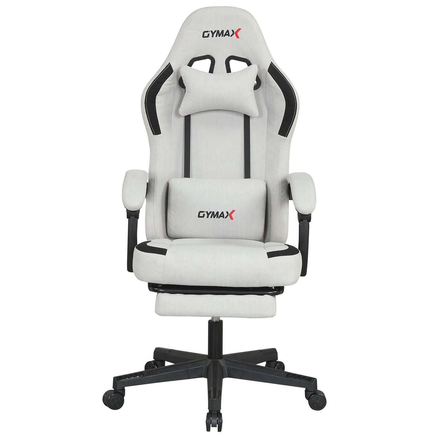 Ergonomic Video Game Chair with Headrest for Home Office-Beige