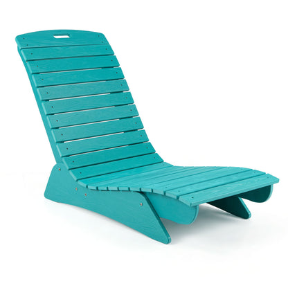 Fade-Resistant Outdoor Lounger with Contoured Shape for Deck Poolside-Brown
