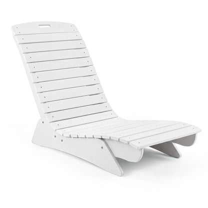 Fade-Resistant Outdoor Lounger with Contoured Shape for Deck Poolside-Brown