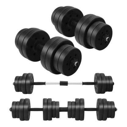 Fitness Room Set: Dumbbell Weight Set+3-in-1 3HP Folding Treadmill