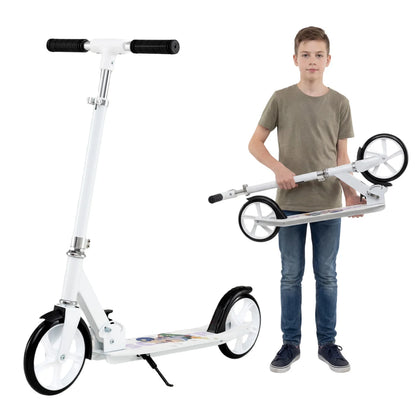Folding Aluminum Alloy Scooter with 3 Adjustable Heights-Pink